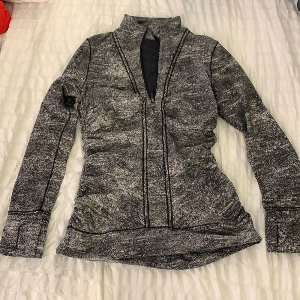 LULULEMON Cypress Kiss 1/2 Zip Jacquard Sz 8